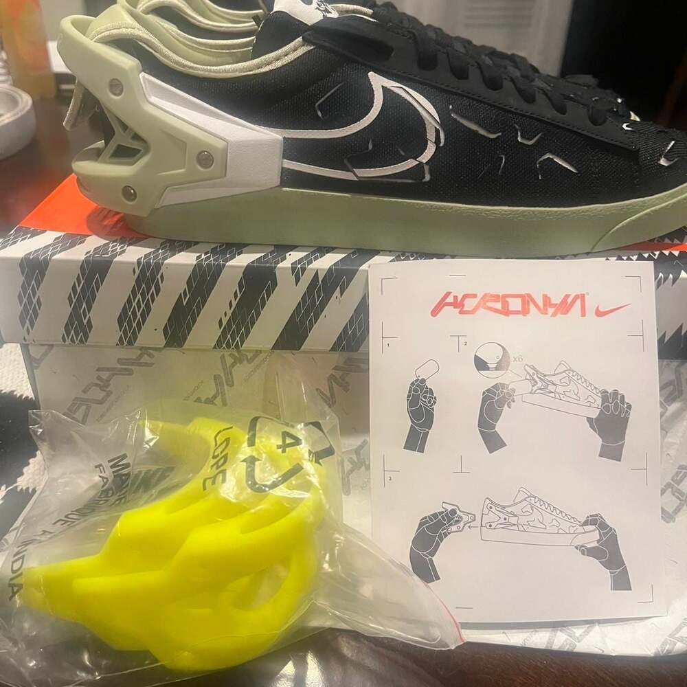 Nike ACRONYM Blazer Low Black Olive Aura